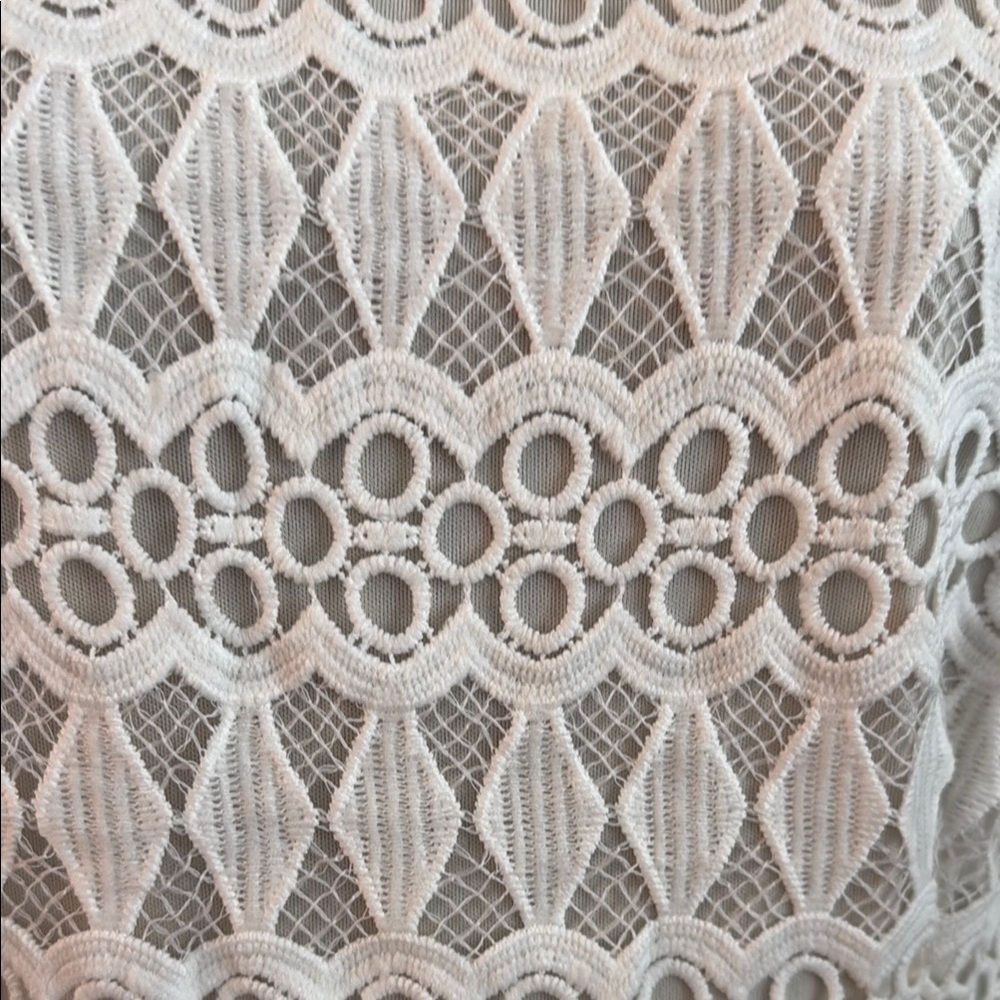 Lulus Kenna White Lace Fringe Midi Dress - Size XL NWT - Picture 8 of 16